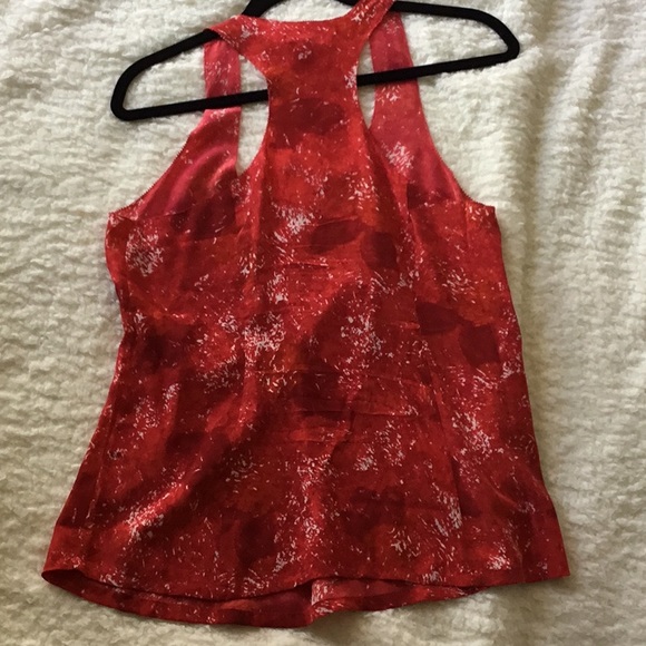 Joie Red Silk Sleeveless Top - Picture 5 of 6